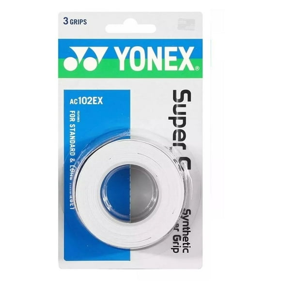 Overgrip Yonex Super Grap Blanco X3 Tenis/Padel