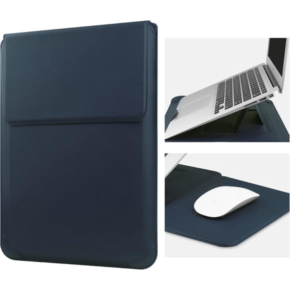 Funda para Notebook HoYiXi 14 PU con Stand Navy