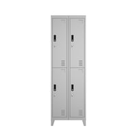 Recilock - Lockers Metálicos: 2 Cuerpos Y 4 Puertas