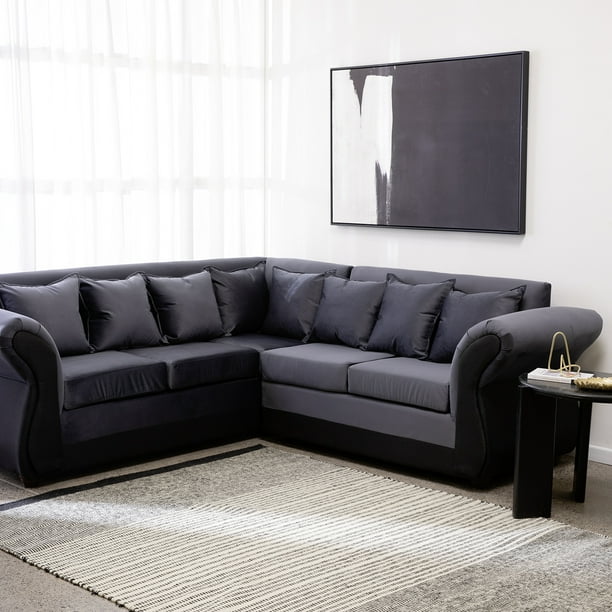 Seccional New Irlanda Bi Gris Negro