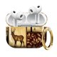 thumbnail image 1 of Estuche para AirPod Pro 3 SXboxing con diseño de bosque y llavero dorado, 1 of 7