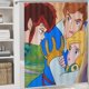 thumbnail image 5 of Clásicos de cuentos de hadas de Grimm-theme 4-Piece Shower Curtain Set with Rugs, Waterproof Bathroom Decor Set Includes Bath Mat, U-Shaped Rug, Toilet Lid Cover and Curtain with Hooks, 5 of 6