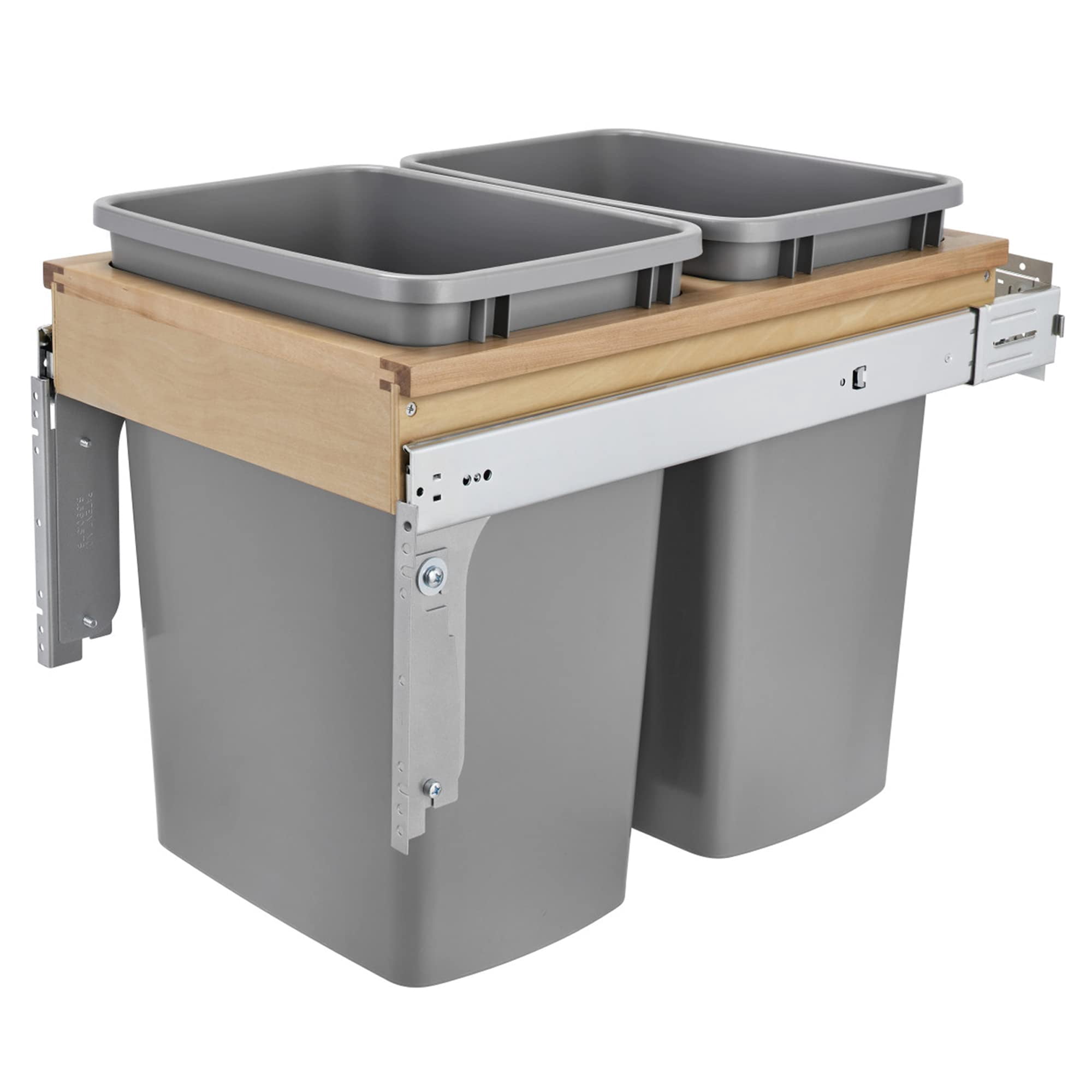 Bote De Basura Rev-a-shelf 4wctm-18bbscdm2 Doble Extraíble 33l