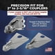 thumbnail image 3 of Cerradura de remolque FORGEDX de acero inoxidable para 2 a 2-5/16 acopladores, 3 of 9