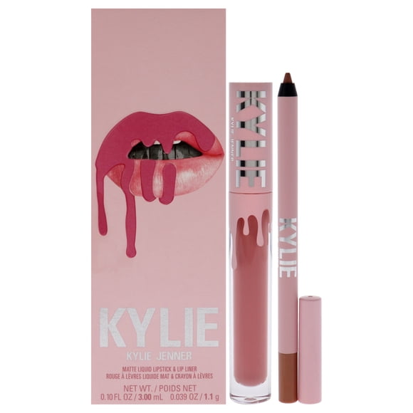 Set Labial Kylie Cosmetics Matte Lip Kit 2 Pz 3 ml Labial Líquido Mate 1.1 ml Delineador De Labios Mujer