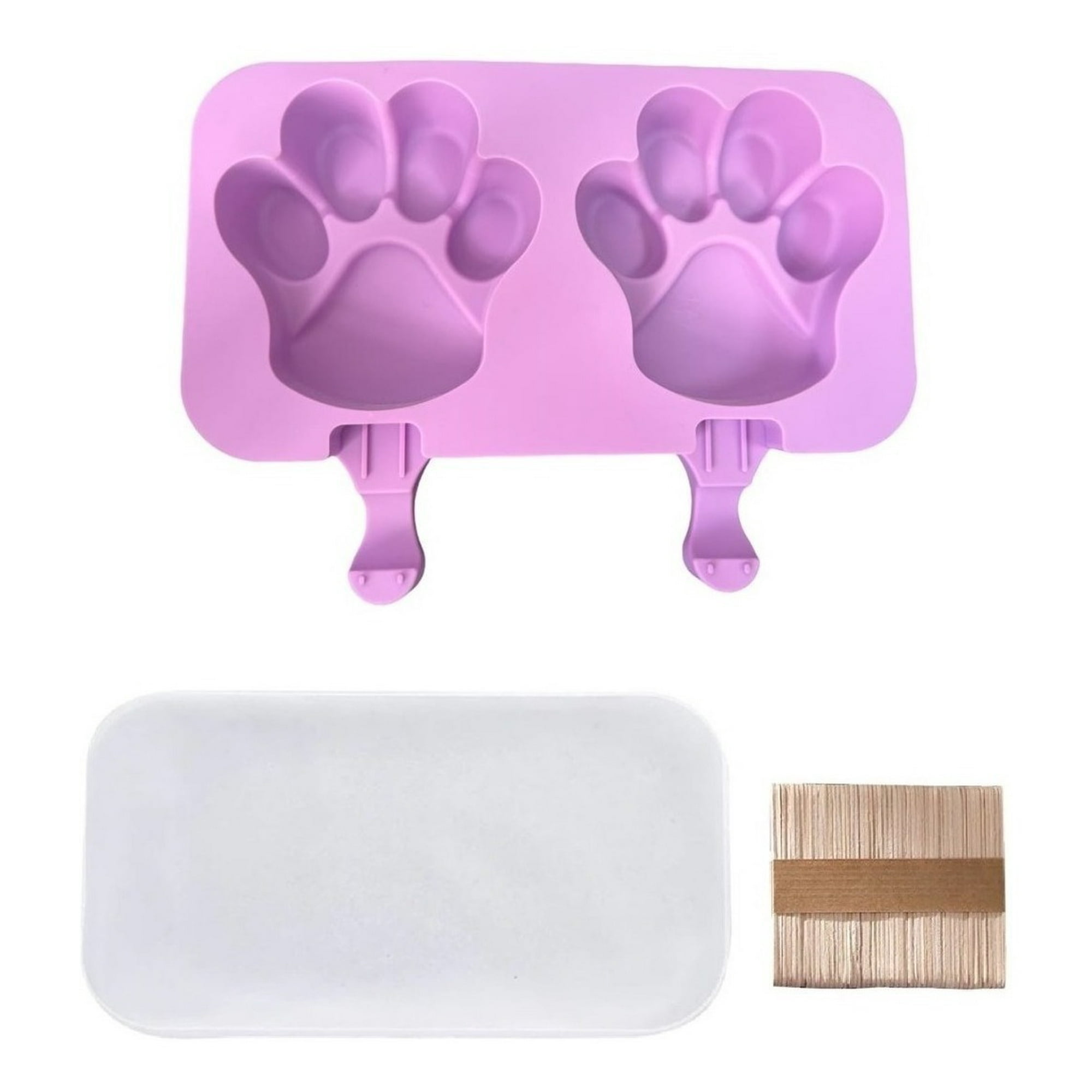 Genérico - Moldes De Silicona Para Helados Molde Paletas Helado Pata