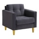 thumbnail image 2 of Sofa Retro 1C Felpa 01 Gris, 2 of 6