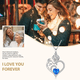 thumbnail image 4 of Collar 925 Sterling Silver Birthstone Rose Flower Heart Pendant 18+2, 4 of 6
