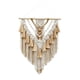 thumbnail image 3 of Elegante tapiz de macramé bohemio hecho a mano con flecos de borlas, colgante de adorno para apartamento, habitación de bebé, guardería, decoración de Caqui, 3 of 5