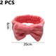 thumbnail image 2 of Diademas de belleza para mujer, extra suaves y ultraabsorbentes, cómodas para lavar el maquillaje, la ducha, el cuidado facial, el spa, banda gruesa para el cabello para niñas., 2 of 5