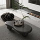 thumbnail image 3 of 40 Inch Cloud Shaped Coffee Table with 3 Ball Legs for Living Room, Black, 3 of 3