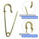 thumbnail image 3 of Imperdibles dorados resistentes para mantas (30 unidades) para mantas, manualidades, faldas y kilts., 3 of 5