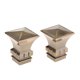 thumbnail image 3 of 2pcs Cortina Rod Termina La Cabeza De La Poleta De La Cortina Para DIA. Torre Cuadrada De La Barra De 28 Mm # Bronce, 3 of 3
