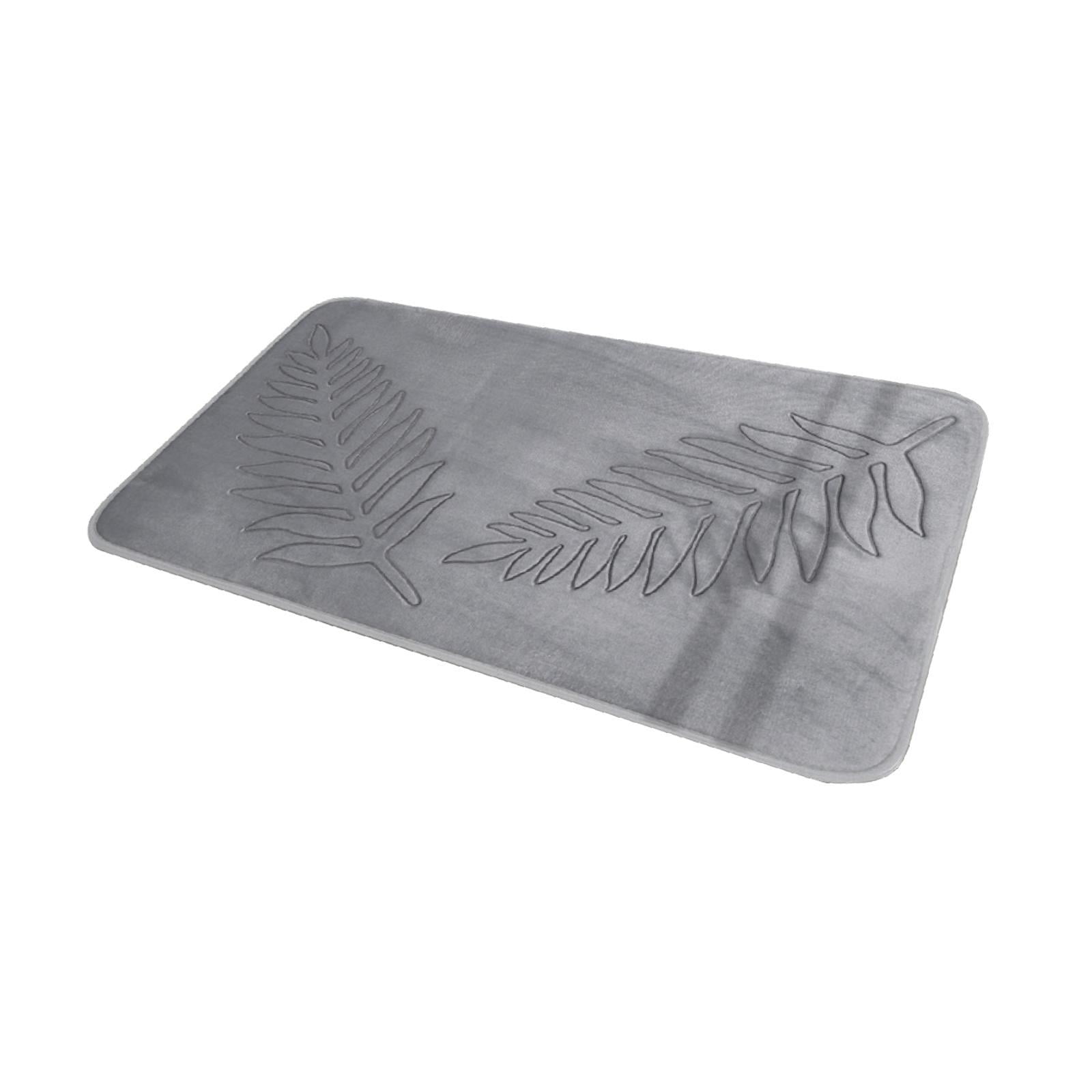 Magideal - Alfombra De Suelo De Baño, Alfombra De Cocina, Alfombra De Puerta Delantera De Secado Rápido, Alfombra De Baño Para Lavandería, Sala De Estar, Cocina, Gris Claro