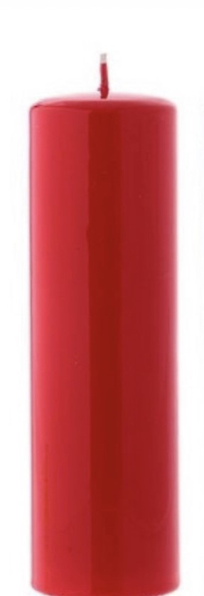 Genérico - Velón Cirio Rojo De 14X7 Cm Decorativo