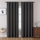 thumbnail image 1 of Juego de cortinas opacas CUCRAF, 213 cm de largo, 2 paneles, color gris oscuro, 1 of 9