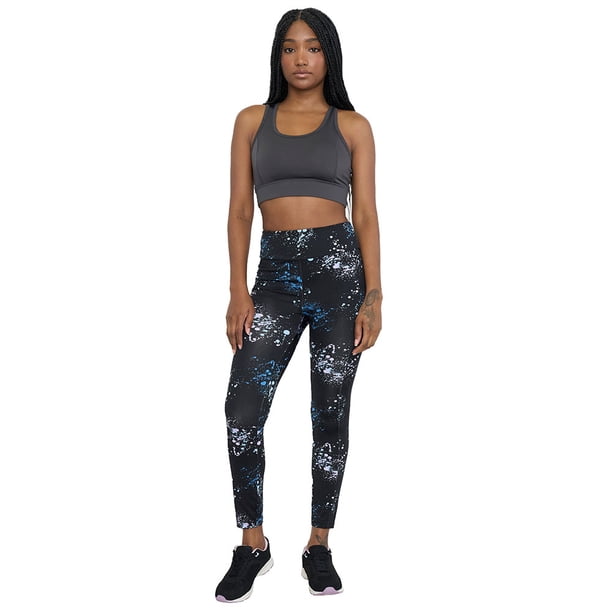 Calza Deportiva Mujer Skinny Negro Full Print Corona