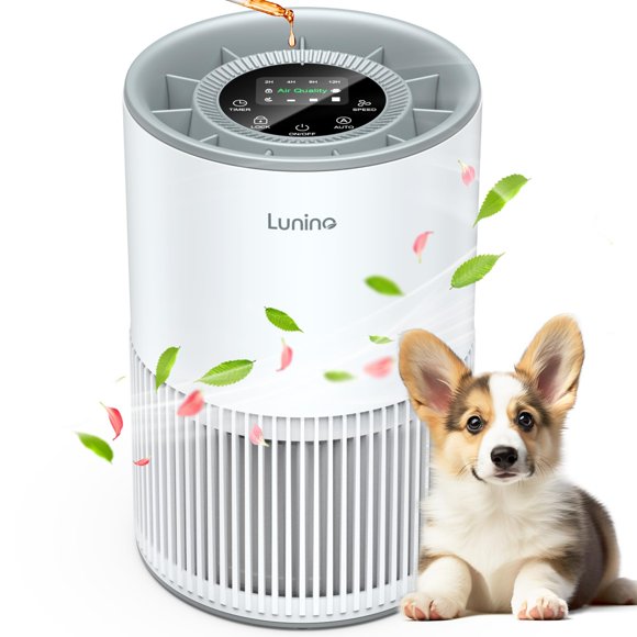 Purificador de aire LUNINO H13 True HEPA para habitaciones grandes de 1200 pies cuadrados