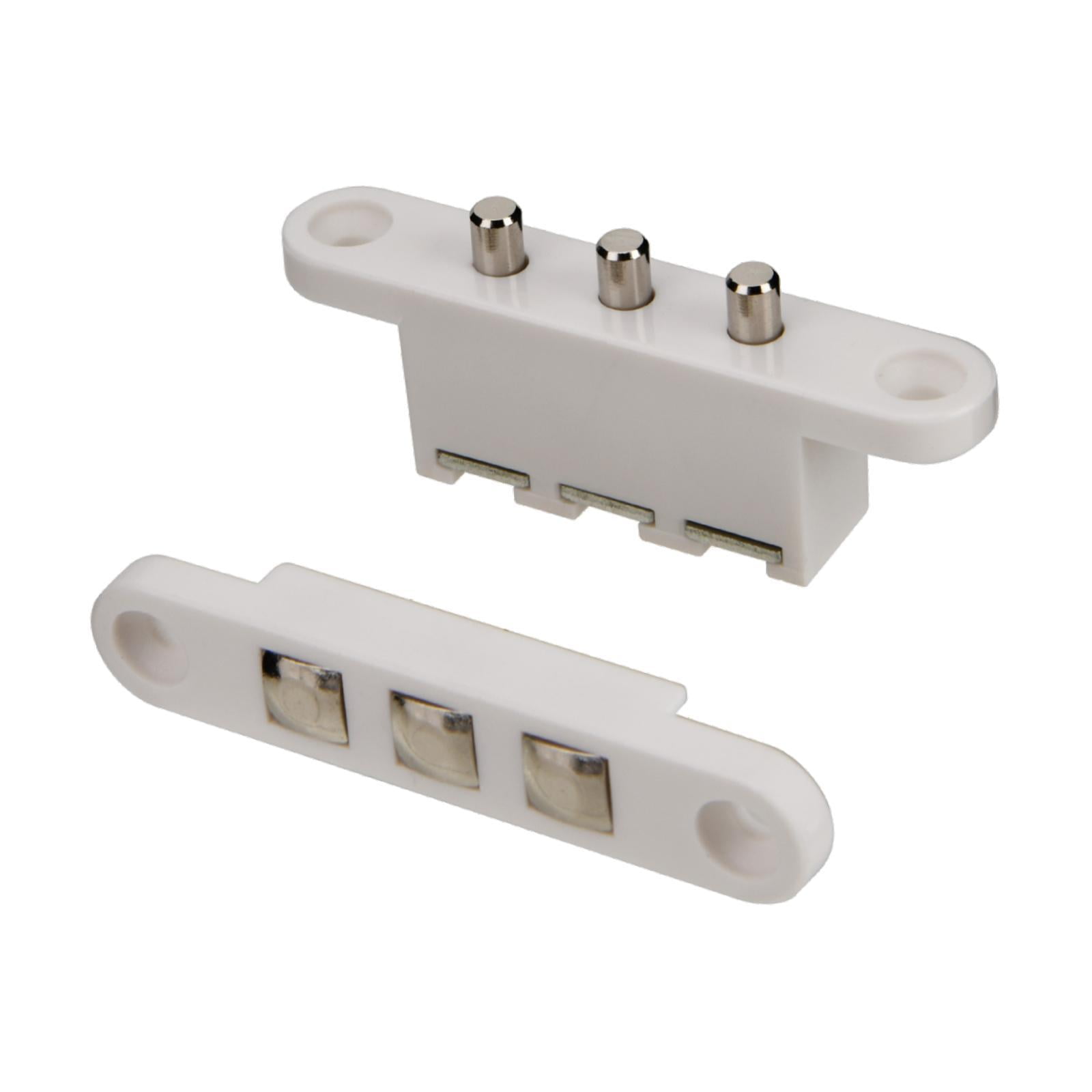 Bothyi - Contactos De Taqué Para Control De Acceso, Puertas Convenientes, Conectores Eléctricos, Blanco, 3 Terminales