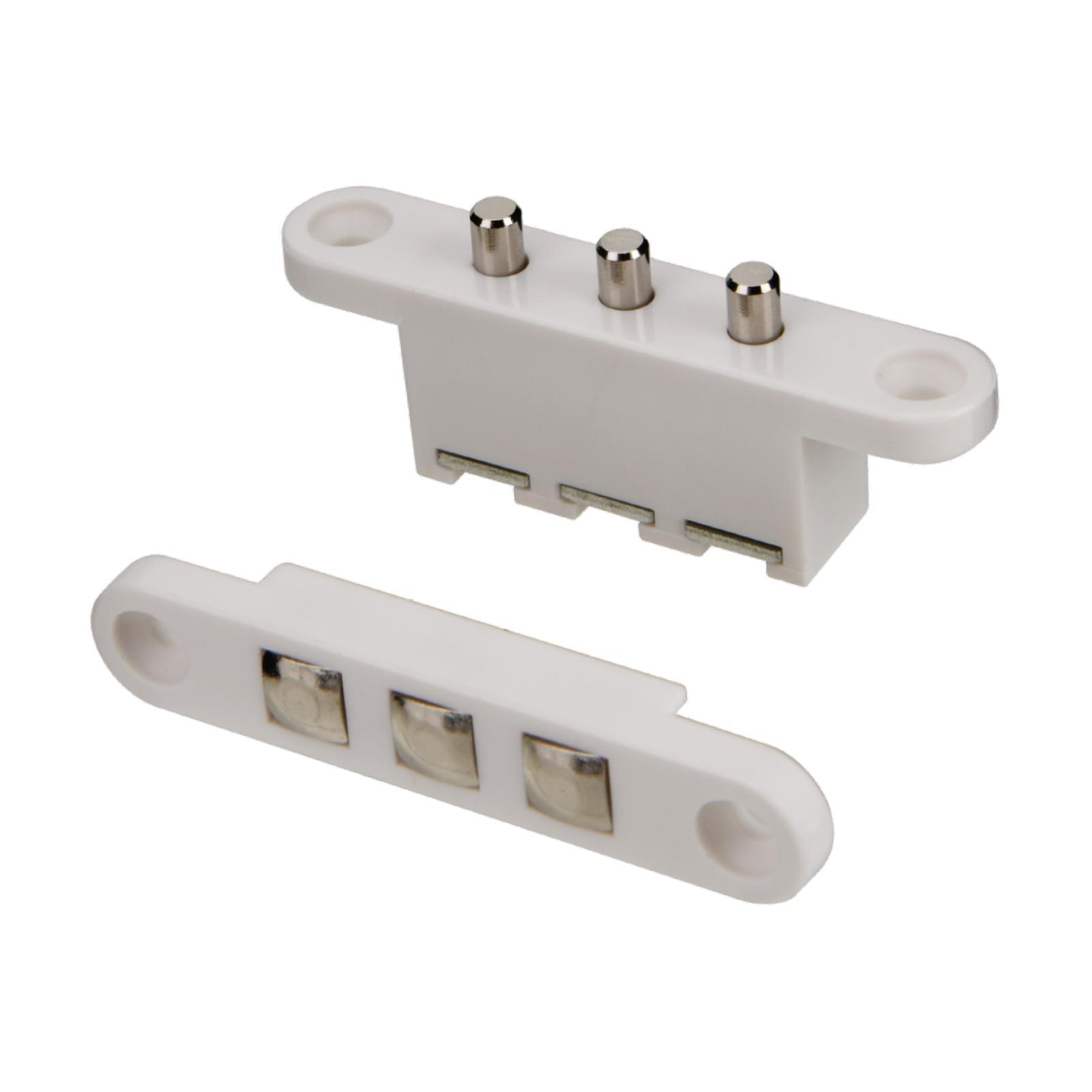 Bothyi - Contactos De Taqué Para Control De Acceso, Puertas Convenientes, Conectores Eléctricos, Blanco, 3 Terminales