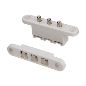 Bothyi - Contactos De Taqué Para Control De Acceso, Puertas Convenientes, Conectores Eléctricos, Blanco, 3 Terminales