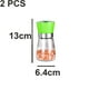 thumbnail image 2 of Molinillo de sal y pimienta, molinillo de sal y pimienta de acero inoxidable rellenable de vidrio, 2 of 5
