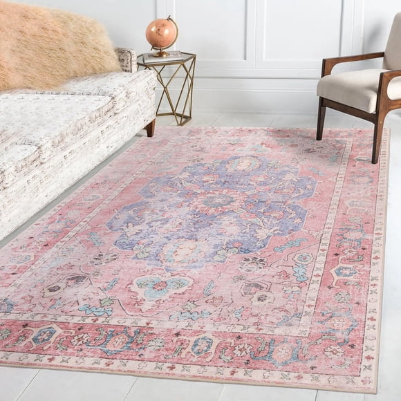 Alfombra Sofrug Vintage Honeycomb Ocean Pink 140 x 200 cm