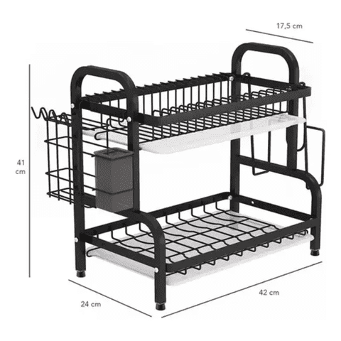 Genérico - Escurridor Loza Platos 2 Niveles Cocina