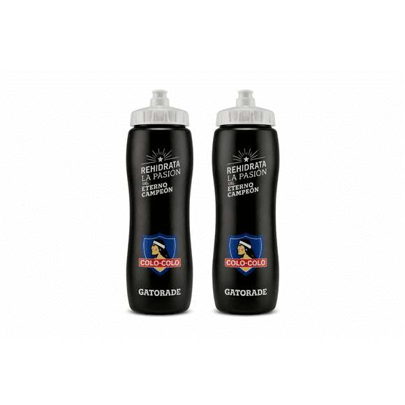 Pack 2 Botellas de Hidratacion Gatorade Colo-Colo Eterno Campeon 947ml Squeeze