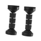 thumbnail image 3 of Topes de cabecera de 2 uds., fácil instalación, tapones de ruido para cama, soporte de marco de cama ajustable para camas, cabecera, pared, sofá, Negro, 3 of 5