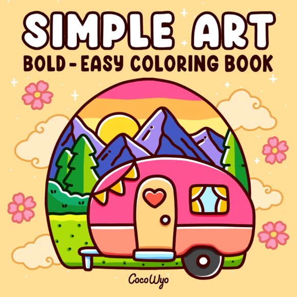 Libro para colorear Lindesa Simple Art para adultos y adolescentes