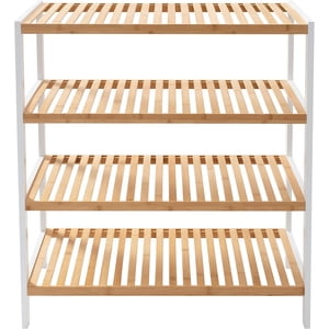 Wakshome - Estante Organizador De Bambu Mueble De Lujo Para Cocina Baño 4 Niveles