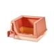 thumbnail image 3 of Caja De Arena Para Gatos, Bandeja De Arena, Lados Altos, Semicerrada, Ahorro De Espacio, Antisalpicaduras, Naranja S, 3 of 5