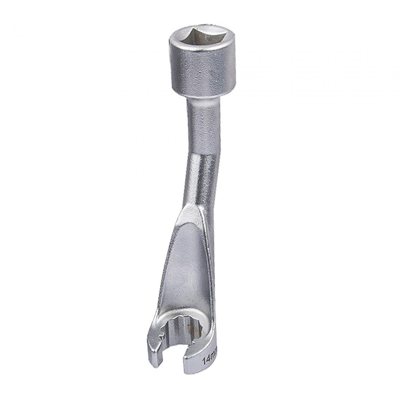 Magideal - Llave De Tubo De Combustible De 1/2 ""L, Llave De Tubo De Combustible De Doble Extremo, Herramientas Manuales Duraderas, Tuerca De Tubo De Combustible , 14Mm