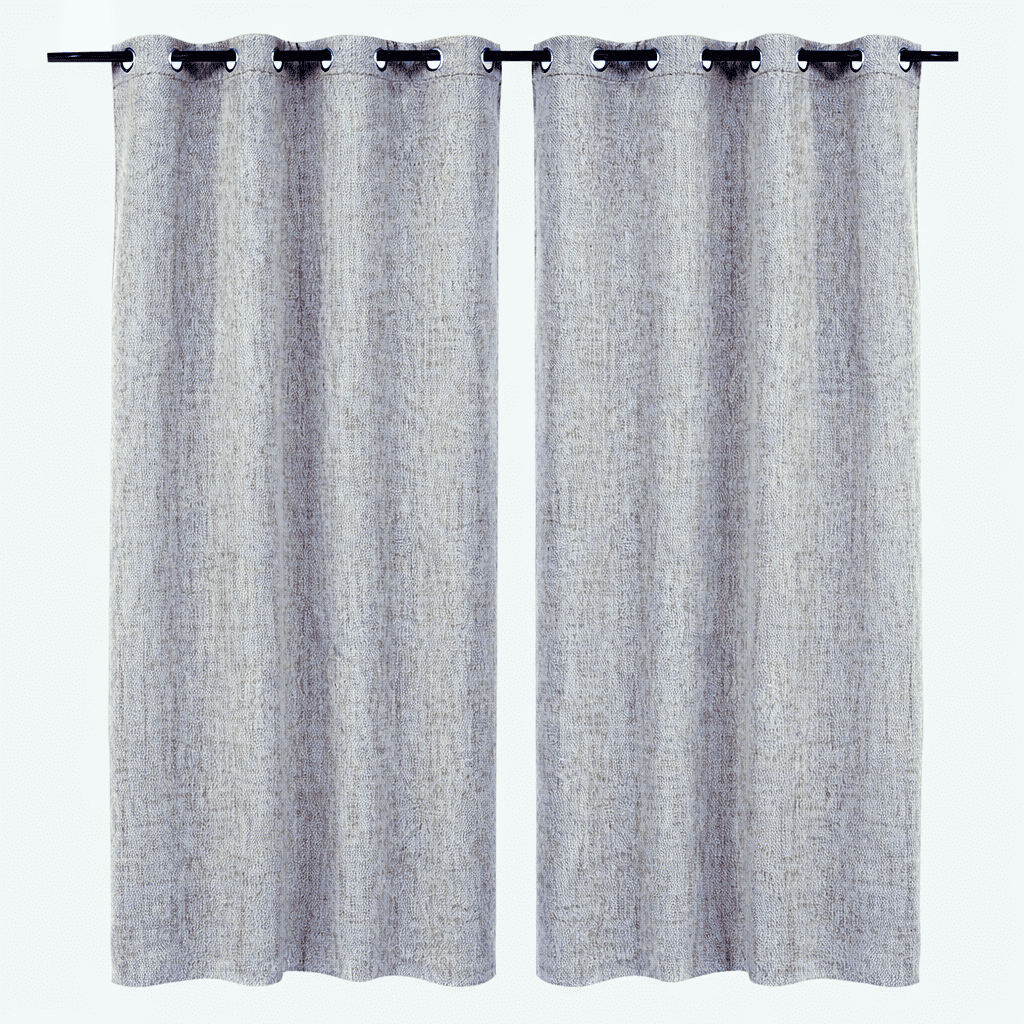 Zahr - Set 2 Cortinas Tipo Lino Piedra