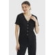 thumbnail image 1 of Polera Mujer Botones Perlas Negro, 1 of 4