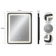 thumbnail image 2 of Espejo LED Rectangular 60x80 cm con Marco de Aluminio Negro, 2 of 5
