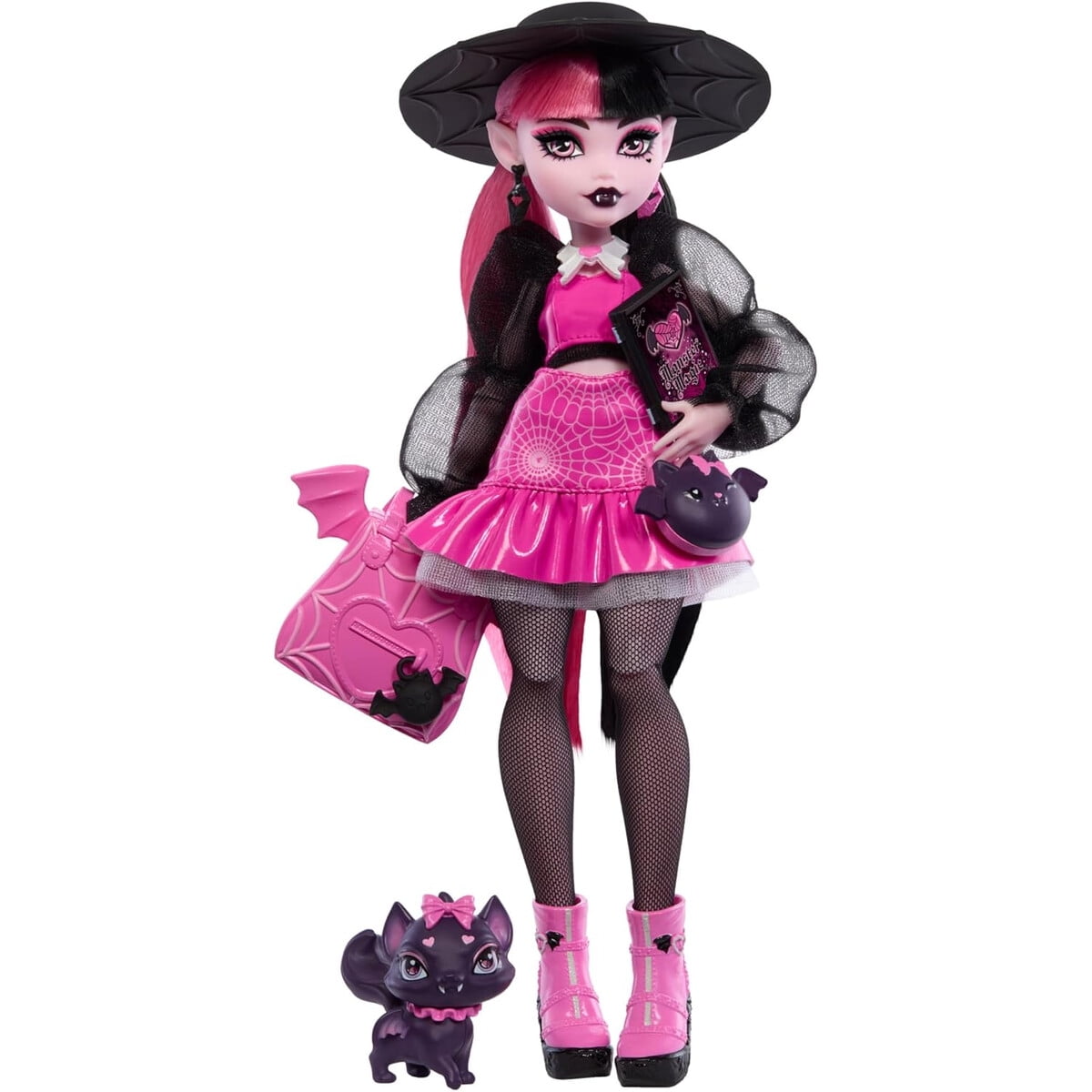 Mattel - Muñeca Monster High Draculaura Con Mascota Count Fabulous Accesorios