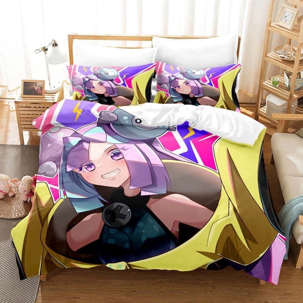 Cartoons Kawaii Girls Iono Bedding Set Single Twin Full Size Bed Set Adult Kid Bedroom Duvet cover Sets Home Textiles Bed Sheets