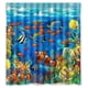 thumbnail image 1 of Cortina de ducha de baño con diseño de peces tropicales, corales y mundo submarino, con ganchos, tamaño 66 x 72 pulgadas, 1 of 3
