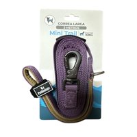 Petlounge Correa De Paseo Adiestramiento 3M Perro Hasta 10Kg Violeta Oscuro 3M