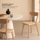 thumbnail image 2 of Pack 2 Sillas Para Comedor Cocina Madera Moderna Respaldo Curvo Fresno Naturales, 2 of 8