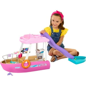 Playset Barbie Dream Boat Con Más De 20 Accesorios Con Temática Oceánica