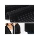 thumbnail image 5 of GRACE & GRANDEUR Cárdigan de Punto de Crochet Calado Ligero para Mujer de Talla Grande para la Escuela y la Universidad, Manga 3/4 con Aberturas Laterales, Cubierta Larga 3X Negro, 5 of 6
