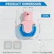 thumbnail image 2 of Dispensador de jabón en espuma Ipefan 2 unidades 420 ml recargable rosa, 2 of 7