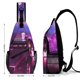 thumbnail image 2 of Grimace Riñonera Bandolera con Estampado Integral para Hombres y Mujeres, Bolso Cruzado Gráfico de Tendencia, Mochila de Hombro Streetwear para Ciclismo y Deportes, Riñonera Versátil Casual, 2 of 6