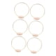thumbnail image 5 of 6x Central Floral Hoop Piece With Wood Stand Wedding Wedding For Party Festival Dia 20cm, 5 of 5
