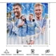 thumbnail image 2 of Kevin De Bruyne-theme 4-Piece Shower Curtain Set with Rugs, Waterproof Bathroom Decor Set Includes Bath Mat, U-Shaped Rug, Toilet Lid Cover and Curtain with Hooks, 2 of 6