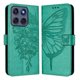 thumbnail image 2 of Funda cartera mariposa para Motorola Edge 60 con soporte y ranuras para tarjetas Verde, 2 of 5