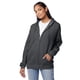 thumbnail image 4 of Sudadera con capucha Hanes con cremallera completa Eco-Smart para hombre Charcoal Heather M, 4 of 7